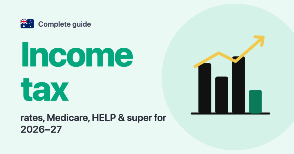 Complete guide · Australia: Income tax rates, Medicare, HELP & super for 2026–27